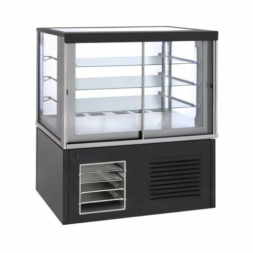 Roller Grill Panoramic Refrigerated Display Cabinet FSC1200 Black - 1