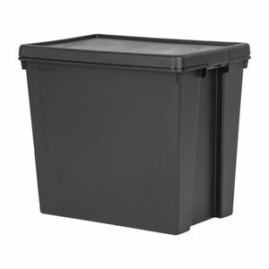 Wham Bam Recycled Storage Box & Lid Black 92Ltr - CX095 - 1