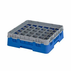 Cambro Camrack Blue 36 Compartments Max Glass Height 92mm - CZ122 - 1