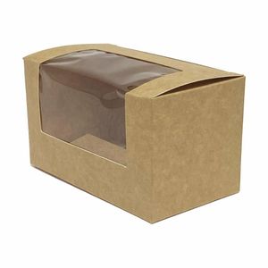Fiesta Recyclable Bloomer Box with PET Window 70x70mm (Pack of 500) - FT652 - 1