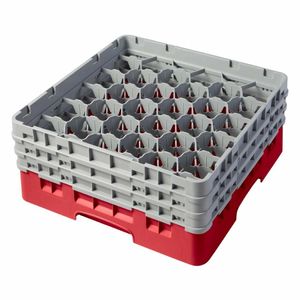 Cambro Camrack Red 30 Compartments Max Glass Height 174mm - CZ188 - 1