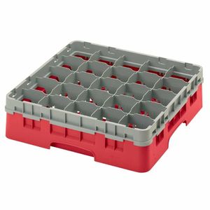Cambro Camrack Red 25 Compartments Max Glass Height 279mm - CZ193 - 1