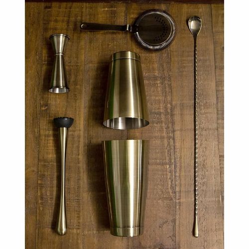 Beaumont Collinson Antique Brass Plated Spoon 450mm - CZ552 - 2