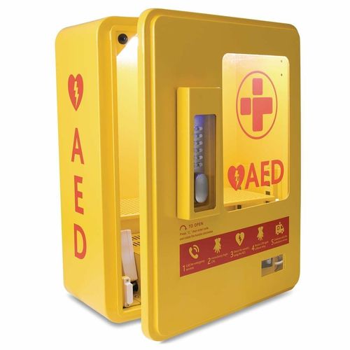 Automated External Defibrillator Alarmed Outdoor Heated Metal Cabinet - CH788 - 6
