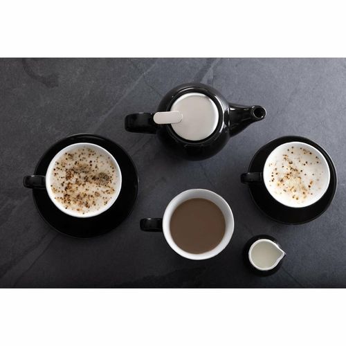 Olympia Cafe Coffee Cup Black - 230ml 8fl oz (Pack of 12) - CU953 - 5