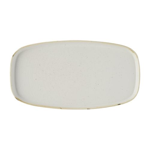 Churchill Stonecast Barley White Chefs' Walled Oblong Plate 350mm (Pack of 6) - DX021 - 1