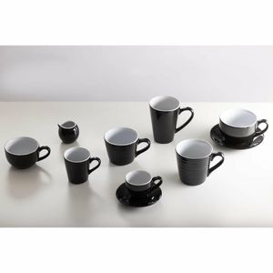 Olympia Cafe Latte Cup Black - 340ml 11.5fl oz (Pack of 12) - CU957 - 3