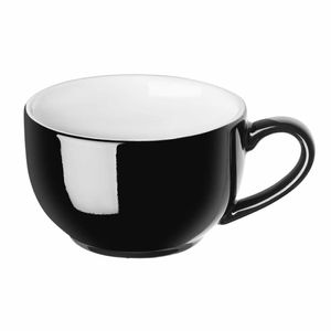 Olympia Cafe Cappuccino Cup Black - 340ml 11.5fl oz (Pack of 12) - CU954 - 1