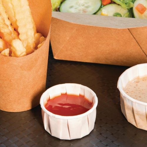 Recyclable Paper Sauce Pots Medium 2oz (Pack of 250) - CX081 - 6