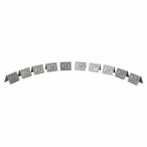 Beaumont Stainless Steel Table Numbers 11-20 - CZ434 - 1