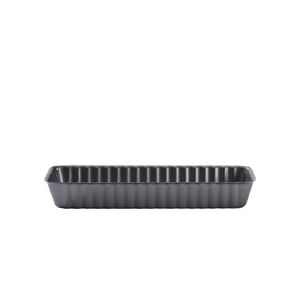 De Buyer Rectangular Fluted Tart Mould With Loose Base 200 x 80 x 27mm - DP120 - 3