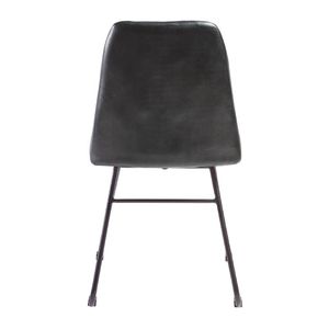 Harland Side Chair Leather Vintage Black (Pack of 2) - HS733 - 3