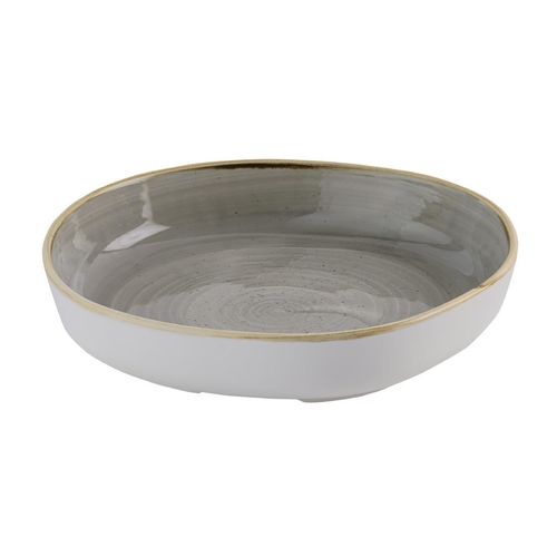 Churchill Stonecast Grey Organic Walled Bowls 232mm (Pack of 6) - HR424 - 2