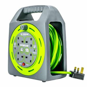 Status 4 Socket Handbag Cable Reel with Thermal Cut Out 13Amp 15m - DZ473 - 3