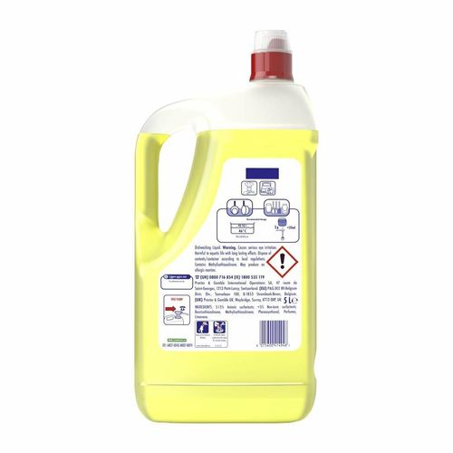 Fairy Professional Washing Up Liquid Lemon 5Ltr (Pack of 2) - DX553 - 2
