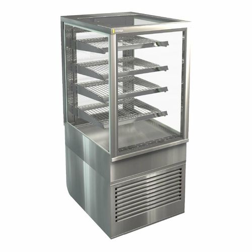 Cossiga Heated Freestanding Display Solid Front Glass w/Rear Sliding Doors 600mm - HT512 - 1