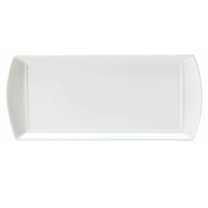 William Edwards Spiro Rectangular Trays White 340x150mm (Pack of 12) - VV2994 - 1