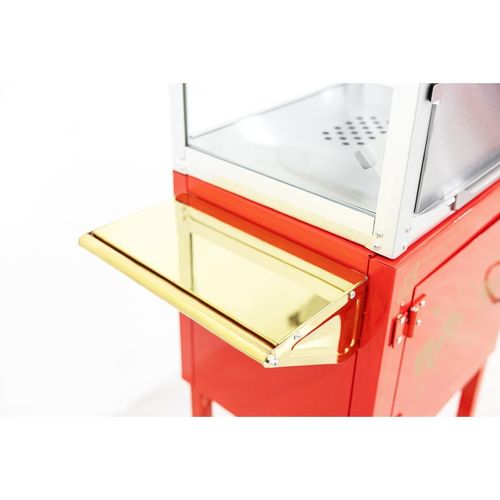 A1 Equipment 8oz Popcorn Machine with Cart Red - HT426 - 2