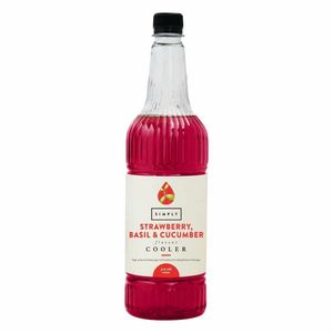 Simply Strawberry, Basil & Cucumber Cooler Syrup 1Ltr - HT805 - 1