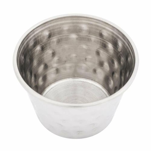 Olympia Hammered Stainless Steel Sauce Cups 70ml (Pack of 12) - FU289 - 3