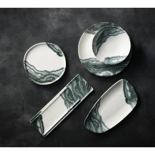 Churchill Tide Black Organic Walled Plates 203mm (Pack of 6) - HX185 - 4
