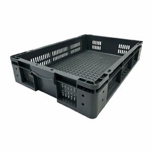 Vogue Perforated Plastic Storage Crate 600x400x120mm - DX999 - 1