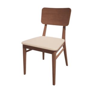 Bolero Bespoke Brenda Side Chair in Cream/Walnut - HT927 - 1