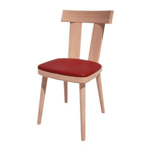 Bolero Bespoke Bamba Side Chair Red/Beech - HS485 - 1