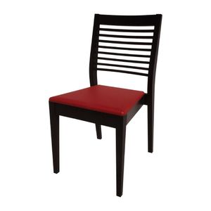 Bolero Bespoke Marty B Stacking Chair in Red/Charcoal - HS389 - 1