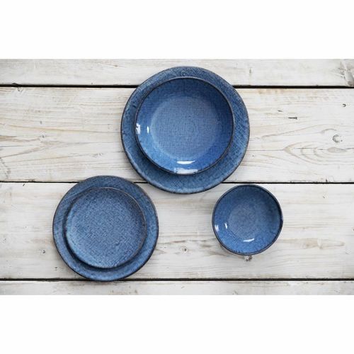 Olympia Denim Blue Coupe Plates 230mm (Pack of 6) - FU221 - 6