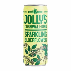 Jolly's Cornish Sparkling Elderflower Cans 250ml (Pack of 24) - HN945 - 1