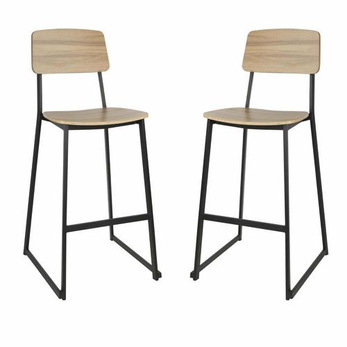 Bolero Beaufort Wooden Interior High Stools (Pack of 2) - FU525 - 7