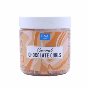 PME Chocolate Curls Caramel 85g - HU285 - 1