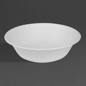 Fiesta Compostable Bagasse Poke Bowl Bases 32oz (Pack of 50) - HW029 - 1