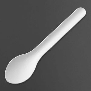 Fiesta Compostable Paper Spoons 150mm (Pack of 100) - HT485 - 1