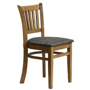 Manhattan Dining Chair in Weathered Oak with Shetland Smoke Seat (Pack of 2) - HX818 - 3