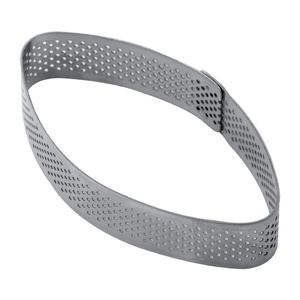 Pavoni Elliptic Stainless Steel Mould 100x55x20mm - HX563 - 1