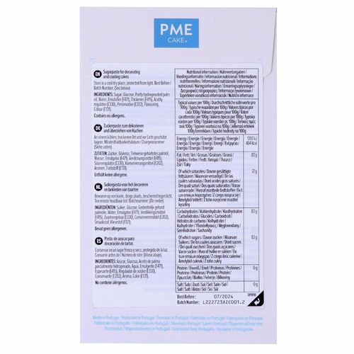 PME Sugar Paste Fondant Blue 250g - HU304 - 2