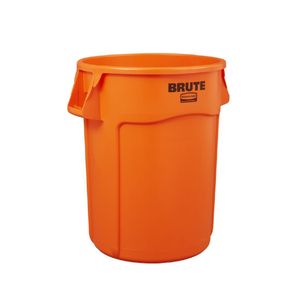 Rubbermaid BRUTE Container Hi-Visibility Orange 167Ltr - HY014 - 1