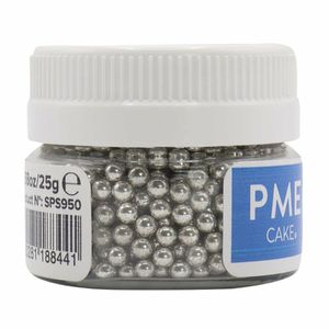 PME Silver Sugar Pearls 3mm - HU231 - 3