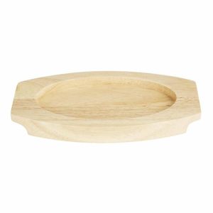 Olympia Hevea Board for Cast Iron Oval Eared Dish 210x120mm for FW819 - FU295 - 3
