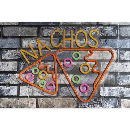 A1 Equipment Nachos Neon Style LED Light-up Sign A7695 - HT416 - 3