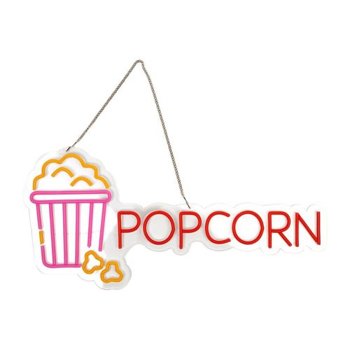 A1 Equipment Popcorn Neon Style LED Light-up Sign A7374 - HT419 - 1