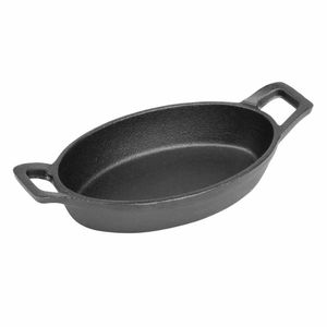 Olympia Cast Iron Oval Eared Dish 150x100mm - FW819 - 3