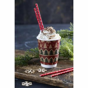 Fiesta Compostable Snowflake Paper Straws 210mm (Pack of 250) - HS983 - 3