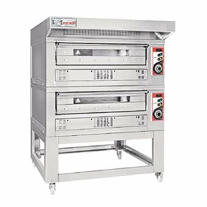 Zanolli Citizen 6+6F Single Deck Pizza Oven, Stand and Hood Three Phase - HZ006-3PH - 3
