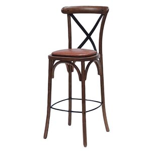 Bristol Bar Chair in Vintage with Bison Tan Seat - HX888 - 1