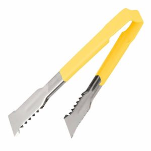 Vollrath Versagrip Tongs Flat Yellow 9.5'' - HY164 - 1