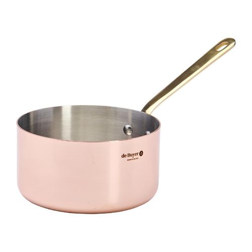 De Buyer Inocuivre Saucepan with Brass Handle 16cm - HZ621 - 1