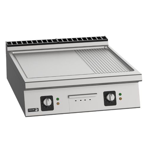 Fagor 900 Series Countertop Ribbed Plate Electric Griddle FT-E910 R - HY847 - 1